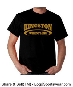 Kingston Wrestling Gildan  Cotton Adult T-shirt Design Zoom